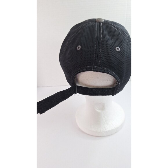 Vintage NIKE Black Baseball Cap Center Swoosh Adjustable Mesh Streetwear Sports - Picture 6 of 10